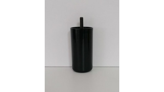 PVC pohištvena nogica Fi 60, H 120, M10 črna