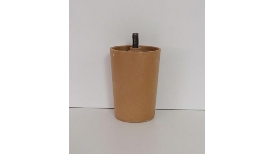 PVC pohištvena nogica Fi 60/70, H100, M10 Rjava , imitacija lesa