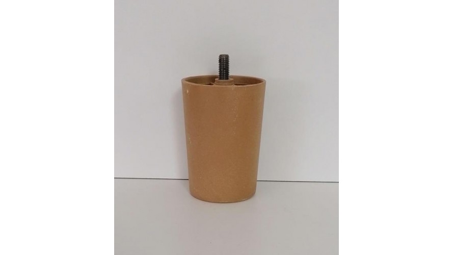 PVC pohištvena nogica Fi 60/70, H100, M10 Rjava , imitacija lesa